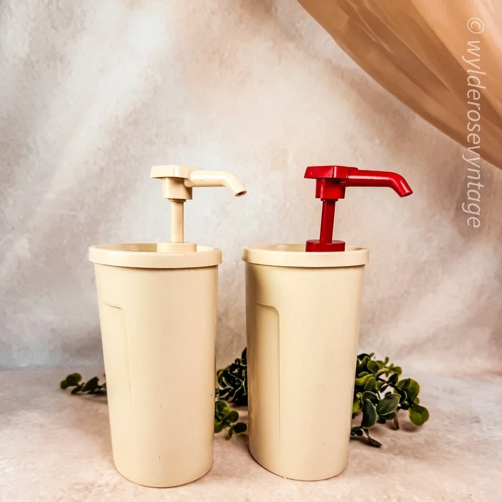 Tupperware Condiment Pump Dispensers
